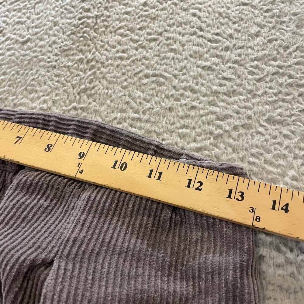Deiji Studios Corduroy Pleated Pants Women XS Gray Cropped Drawstring Relaxed - Picture 11 of 16